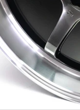 Advan R6 Wheel 18x8.5 5x112 45mm Machining & Hyper Platinum Black                                     - YA68H45MMPB - Image 7