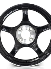 Advan TC-4 Special Edition Wheel 18x8 5x114.3 45mm Racing Gloss Black & Diamond Cut                                     - YADS8G45EBF - Image 2