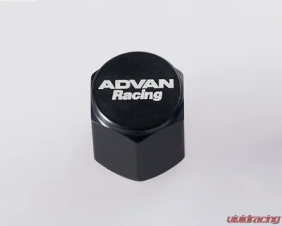 Advan Racing Valve Cap Set - Black - YV6048