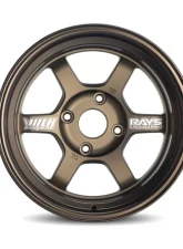 Volk Racing TE37V 10th Anniversary Edition Wheel 15x9 4x100 -5mm Bronze                                     - WVDV1E2-05AA - Image 2