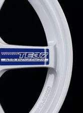 Volk Racing TE37 Gravel II Wheel 15x6 4x100 40mm Dash White for Cars                                     - WVXA40ADW - Image 5