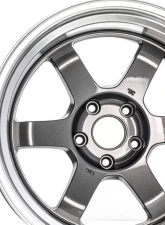 Volk Racing TE37V Wheel 14x8 4x114.3 0mm Gunmetal/Rim DC                                     - WVDVBC00BG - Image 4