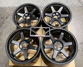 Volk Racing TE37 SL Wheel Set Toyota Supra MKV 19x9.5 | 19x10.5 Flat Black
