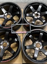 Volk Racing TE37 SL Black Edition III Wheel Set of 4 18x9.5 5x120 37mm Pressed Black/Rim REDOT Honda Civic FK8 | FL5 Type-R                                     - VR-154734140 - Image 8