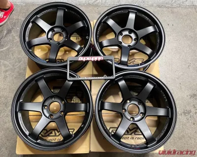 Volk Racing TE37 SL Set of 4 18x9.5 5x120 38mm Flat Black Honda Civic Type-R FK8 | FL5 - VR-152768200
