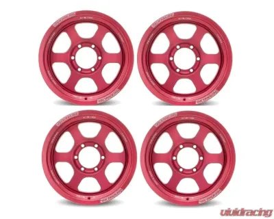 Volk Racing TE37XT M-Spec Wheel Set of 4 Toyota 4Runner | Tacoma 18x9 6x139.7 0mm Matte Red - VR-152901114