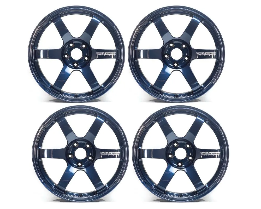 Volk Racing TE37 Saga S-plus Wheel Set 18x10 | 18x12 Mag Blue VR-153883961