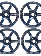 Volk Racing TE37 Saga S-plus Wheel Set 18x10 | 18x12 Mag Blue Nissan GT-R R35                                     - VR-153883961 - Image 8