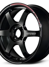 Volk Racing TE37 Sonic Time Attack Edition Wheel 16x6 4x100 43mm Black/REDOT                                     - WVDSF43AKR - Image 5