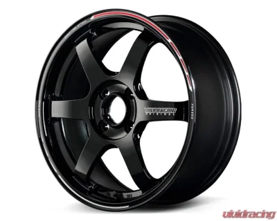 Volk Racing TE37 Sonic Time Attack Edition Wheel 16x6 4x100 43mm Black/REDOT - WVDSF43AKR