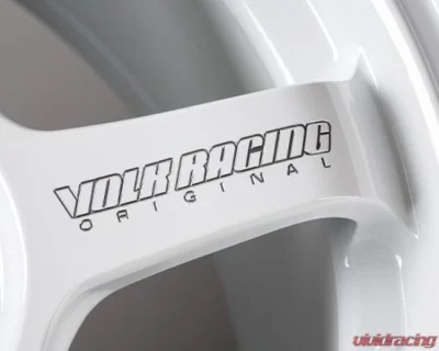 Volk Racing TE37 Sonic Time Attack Edition Wheel 15x5 4x100 44mm White/REDOT - WVDSBH44AWR