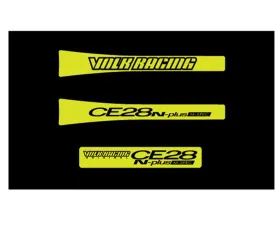 Volk Racing CE28N-Plus M-Spec 3pc Yellow Sticker Set