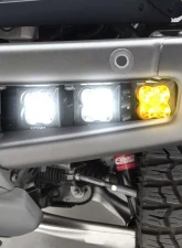 ZROADZ Black Front Bumper OEM Fog LED Kit w/2 3" Amber & 4 3" White LED POD Lights Ford Bronco 2021-2025                                     - Z325401-KITAW - Image 16