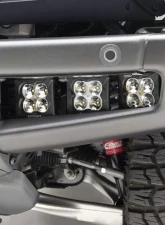 ZROADZ Black Front Bumper OEM Fog LED Kit w/2 3" Amber & 4 3" White LED POD Lights Ford Bronco 2021-2025                                     - Z325401-KITAW - Image 2