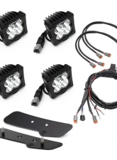 ZROADZ Black Lower A Pillar LED Kit w/4 3" White LED Pod Lights Ford Bronco 2021-2025                                     - Z365401-KIT4 - Image 6
