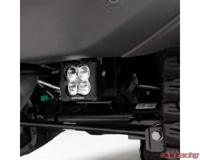 ZROADZ Black Under Rear Bumper LED Kit w/2 3" White LED Pod Lights Ford Bronco 2021-2025 - Z385401-KIT