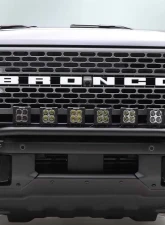 ZROADZ Black Front Bumper Top LED Bracket Ford Bronco 2021-2025                                     - Z325431 - Image 11