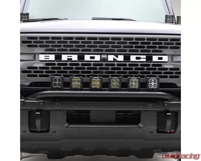 ZROADZ Black Front Bumper Top LED Bracket Ford Bronco 2021-2025 - Z325431
