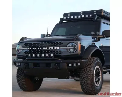 ZROADZ Black Front Bumper Top LED Bracket Ford Bronco 2021-2025 - Z325431