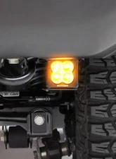 ZROADZ Black Under Rear Bumper LED Kit w/2 3" Amber LED Pod Lights Ford Bronco 2021-2025                                     - Z385401-KITA - Image 14