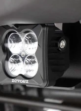 ZROADZ Black Under Rear Bumper LED Kit w/2 3" Amber LED Pod Lights Ford Bronco 2021-2025                                     - Z385401-KITA - Image 3