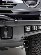 ZROADZ Black Front Bumper OEM Fog LED Kit w/6 3" Amber LED POD Lights Ford Bronco 2021-2025                                     - Z325401-KITA - Image 3