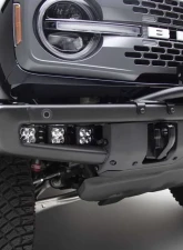 ZROADZ Black Front Bumper OEM Fog LED Kit w/6 3" Amber LED POD Lights Ford Bronco 2021-2025                                     - Z325401-KITA - Image 4