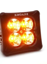 ZROADZ Black Front Bumper OEM Fog LED Kit w/6 3" Amber LED POD Lights Ford Bronco 2021-2025                                     - Z325401-KITA - Image 9