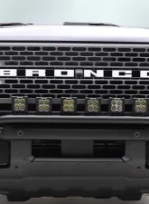 ZROADZ Black Front Bumper Top LED Kit w/6 3" LED Light Pods Ford Bronco 2021-2025                                     - Z325431-KIT - Image 2