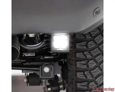 ZROADZ Black Under Rear Bumper LED Kit w/2 3" White LED Pod Lights Ford Bronco 2021-2025 - Z385401-KIT