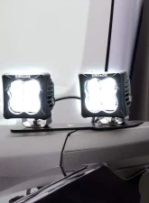 ZROADZ Black Lower A Pillar LED Kit w/4 3" White LED Pod Lights Ford Bronco 2021-2025                                     - Z365401-KIT4 - Image 13