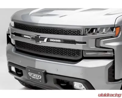 ZROADZ Grille, Black, 1 Pc, Replacement with (2) 6" LEDs, Does Not Fit Vehicles with Camera Chevrolet Silverado 1500 2019-2021 - Z311261