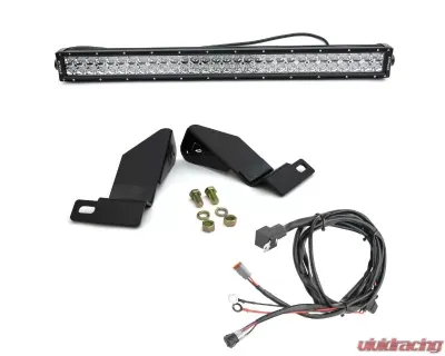 ZROADZ Front Bumper Top LED Kit Incl (1) 30 Inch LED Straight Double Row Light Bar Silverado 1500 2007-2013 - Z322051-Kit