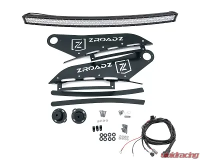 ZROADZ Front Roof LED Kit Incl. (1) 50 Inch LED Curved Double Row Light Bar Chevrolet Silverado Sierra 1500 2007-2013 - Z332051-Kit-C