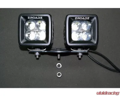 ZROADZ Universal Hood Hinge Adapter LED Bracket to mount (4) 3 Inch LED Pod Lights - Z360002