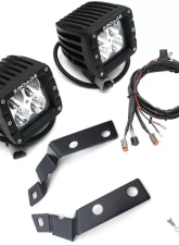 ZROADZ Hood Hinge LED Kit  Incl. (2) 3 Inch LED Pod Lights Silverado Sierra 1500 2007-2013                                     - Z362051-Kit2 - Image 2