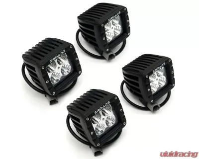 ZROADZ Hood Hinge LED Kit  Incl. (4) 3 Inch LED Pod Lights Chevrolet Silverado 1500 2007-2013 - Z362051-Kit4