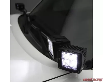 ZROADZ Hood Hinge LED Kit  Incl. (4) 3 Inch LED Pod Lights Chevrolet Silverado 1500 2007-2013 - Z362051-Kit4