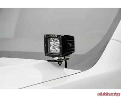 ZROADZ Hood Hinge LED Bracket to mount (2) 3 Inch LED Pod Lights Silverado Sierra 1500 2007-2013 - Z362051