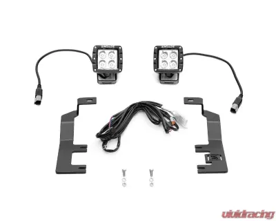 ZROADZ Hood Hinge LED Kit  Incl. (2) 3 Inch LED Pod Lights Silverado Sierra 1500 2014-2018 - Z362081-Kit2