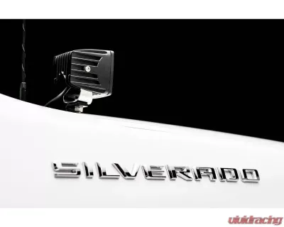 ZROADZ Hood Hinge LED Kit  Incl. (2) 3 Inch LED Pod Lights Chevrolet Silverado 1500 2019+ - Z362181-KIT2