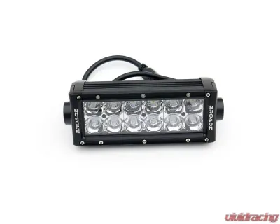 ZROADZ Rear Bumper LED Kit (2) 6" LED Straight Double Row Light Bars Colorado Canyon 2015-2025 | Ford Raptor 2017-2025 - Z382671-Kit
