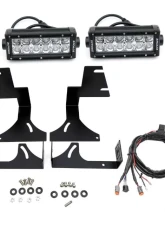 ZROADZ Rear Bumper LED Kit (2) 6" LED Straight Double Row Light Bars Colorado Canyon 2015-2025 | Ford Raptor 2017-2025                                     - Z382671-Kit - Image 7