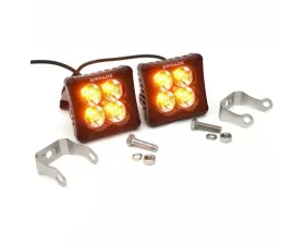 ZROADZ LED Light Pod Set G2 Series Amber Flood Beam 2 Piece  3 Inch