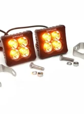 ZROADZ LED Light Pod Set G2 Series Amber Flood Beam 2 Piece  3 Inch                                     - Z30BC12W-D3A-2 - Image 6