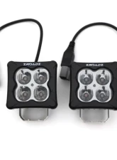 ZROADZ LED Light Pod Set G2 Series Amber Flood Beam 2 Piece  3 Inch                                     - Z30BC12W-D3A-2 - Image 2