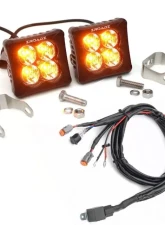 ZROADZ LED Light Pod Kit 3Inch G2 Series Amber Flood Beam 2 Piece Kit w/ Wiring Harness                                     - Z30BC12W-D3A-K - Image 7