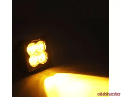 ZROADZ LED Light Pod G2 Series Amber Flood Beam 1 Piece 3 Inch - Z30BC12W-D3A