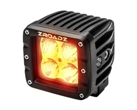 ZROADZ AMBER LED Flood Beam Pod Light 3 Inch