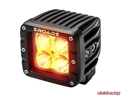 ZROADZ AMBER LED Flood Beam Pod Light 3 Inch - Z30BC20W-2-E4A